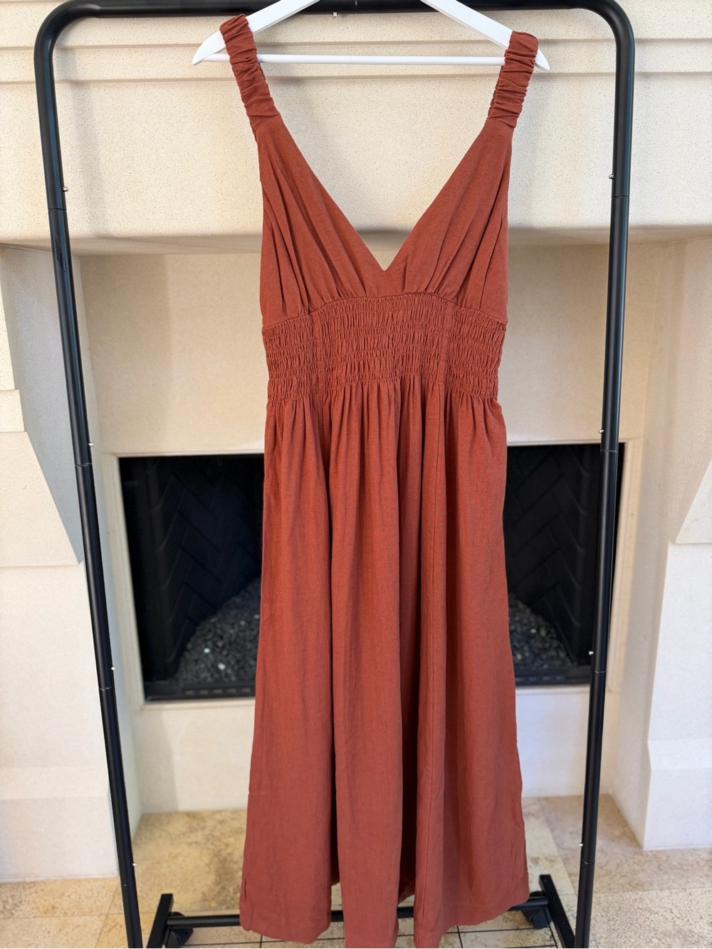 Abercrombie & Fitch Rust Maxi Dress